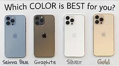 iPhone 13 Pro All Colors Unboxing & Hands On Comparison! - Gold vs Silver vs Graphite vs Seirra Blue