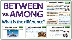 Between vs. Among - What is the difference? - Learn English Grammar