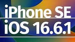 How to Update iPhone SE to iOS 16.6.1