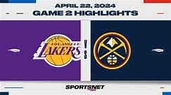 NBA Game 2 Highlights: Nuggets 101, Lakers 99