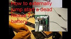 Externally Jump Start Your Dead Nexus 7 - Final solution when all else fails!