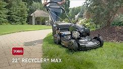 22-Inch All-Black Recycler® Max | Toro® Lawn Mowers