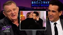 Colin Farrell & Brendan Gleeson Break Down Their Globes Kiss