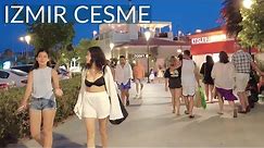 🇹🇷 İzmir Çeşme 2023: An Evening Walking Tour of Çeşme Center in 4K