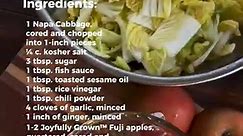 Fuji Apple Kimchi Recipe