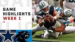 Cowboys vs. Panthers Week 1 Highlights | NFL 2018