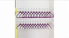 Joy Mangano Huggable Hangers 35piece Set Chrome