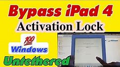 How to Bypass Activation Lock | iPad 4 Retina Wi-Fi + Cellular | 100% Untethered | #vienthyhG