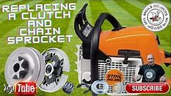 HOW TO EASILY REMOVE THE CLUTCH OR SPROCKET ON ANY CHAINSAW. STIHL ECHO HUSQVARNA