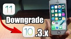 How To Downgrade iOS 11 to iOS 10.3.3