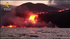 La Palma's lava hits ocean nine days after eruption
