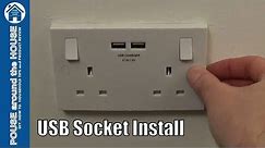 How to fit a USB plug socket. USB wall socket installation. How to wire USB socket. British General.