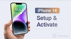 How to Set Up and Activate iPhone 14/iPhone 14 Plus/iPhone 14 Pro/iPhone 14 Pro Max
