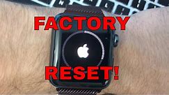 How To Reset Apple Watch