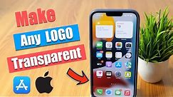 How to Remove Logo Background and Make Logo Transparent on iPhone for FREE?