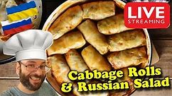 Ukrainian Stuffed Cabbage Rolls "Golubtsi / Holubtsi / Halupki / Golumpki" | Russian Salad