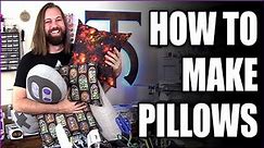 How to Sew Pillows! Easy Beginner Sewing Tutorial for Beginners - Tock Custom