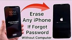 How To Factory Reset Any Locked iPhone If Forgot Password - Erase iPhone Without Computer 4 To 14 💯