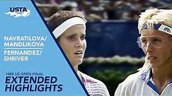 Navratilova/Mandlikova vs Fernandez/Shriver Extended Highlights | 1989 US Open Final