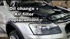 BMW X3 F25 2.0d Oil change + Air filter replacement