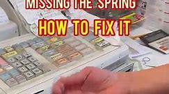 Cash Register Drawer / How To Fix the Spring