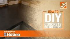 DIY Concrete Countertops | The Home Depot with @thisoldhouse