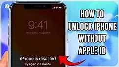 How to Unlock iPhone without Apple ID, Password | Unlock iPhone with 2 Tips