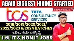 TCS MEGA HIRING 2024 | TCS Recruitment 2024 | 2018-2024 batches | Job For Freshers | TCS Latest Job