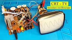 how to convert a CRT TV into an oscilloscope