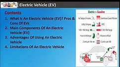 What Is An Electric Vehicle (EV) and how does it work?