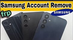 How to remove samsung account | google account | FRP |