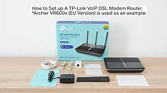 How to set up a TP-Link VoIP DSL modem router