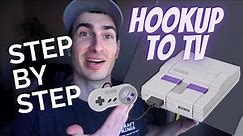 How to Test and Hook up a SNES to a Modern TV and an Old CRT Step by Step Tutorial