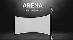 Arena -The Screenline cylindrical screen for total immersion projections.