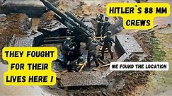 Hitler`s 88 mm gun crews fought for their lives here !