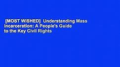 [MOST WISHED]  Understanding Mass Incarceration: A People's Guide to the Key Civil Rights
