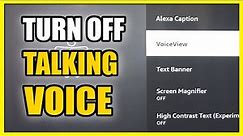 How to Turn Off Talking Voice & Screen Narration on Amazon Fire TV (Fast Method)