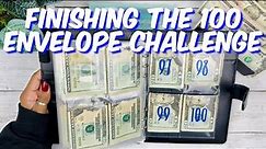FINISHING THE 100 ENVELOPE SAVINGS CHALLENGE | SAVINGS CHALLENGES | MONEY COUNT | CASH ENVELOPES |