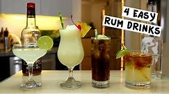 Four Easy Rum Drinks
