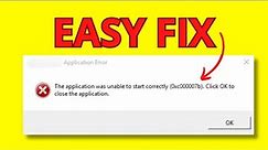 How To Fix Error 0xc000007B (Very Easy)