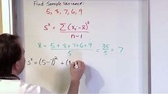 Lesson 15 - Calculating Variance in Statistics