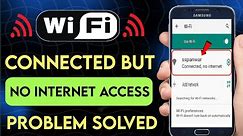 Wifi Connected but no Internet access android | Wifi connected but not working | Wifi not access fix