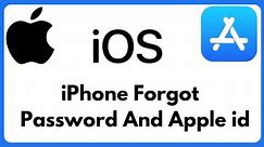 Apple id / Apple id Password Forget / How to get Apple id / Forget Apple id Password iPhone iOS 2024