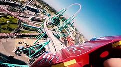 Xcelerator Roller Coaster (Knott's Berry Farm, Buena Park, CA) Roller Coaster POV Video - Front Row