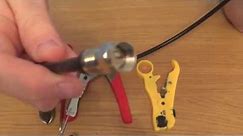 How to wire a Digital TV & CABLE Broadband coaxial Cable.