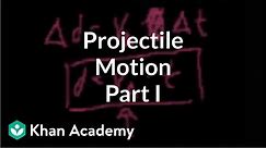 Projectile motion (part 1) | One-dimensional motion | Physics | Khan Academy