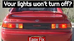 Your brake lights stay on and don't go off ? Easy to fix.