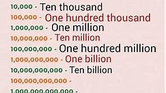 million , billion , trillion , quadrillion , math , mathematics , math teacher ,