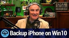 Backing Up an iPhone on Windows 10