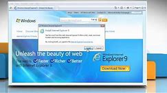 How to install Internet Explorer® 9 on a Windows® Vista-based PC?